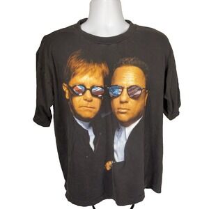 Vintage 90s Elton John Billy Joel Spring of 95 Tour Band Tee Shirt Mens XL